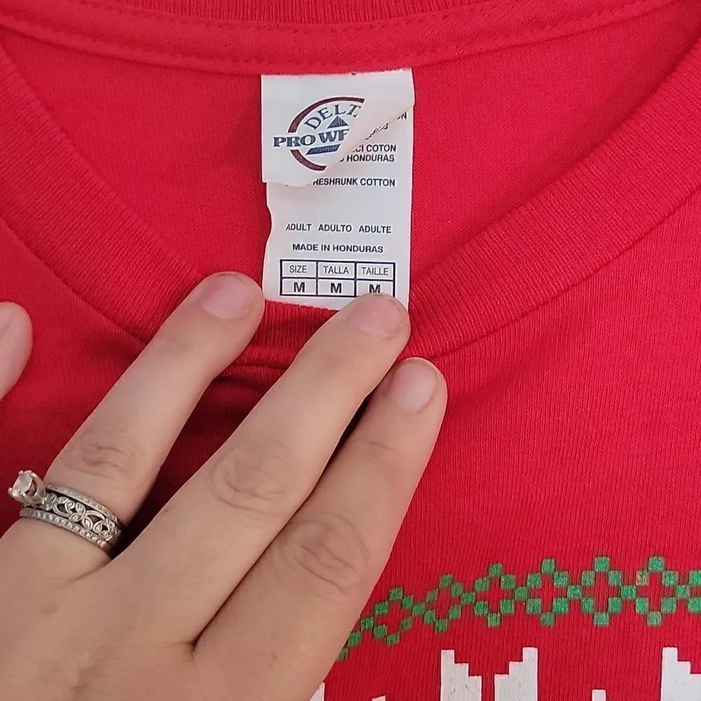 Christmas schnauzer long sleeve shirt size M - Picture 2 of 4
